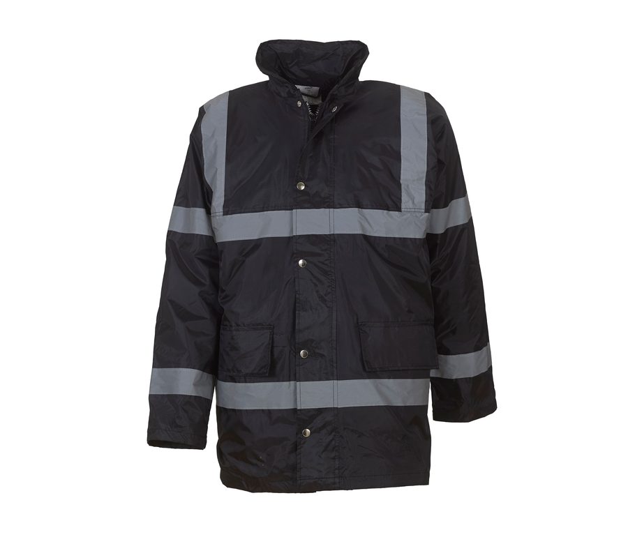 HI-VIS SECURITY JACKET — Farbe BLACK