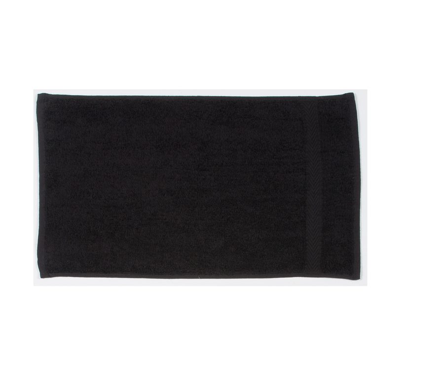 LUXURY GUEST TOWEL — Farbe BLACK