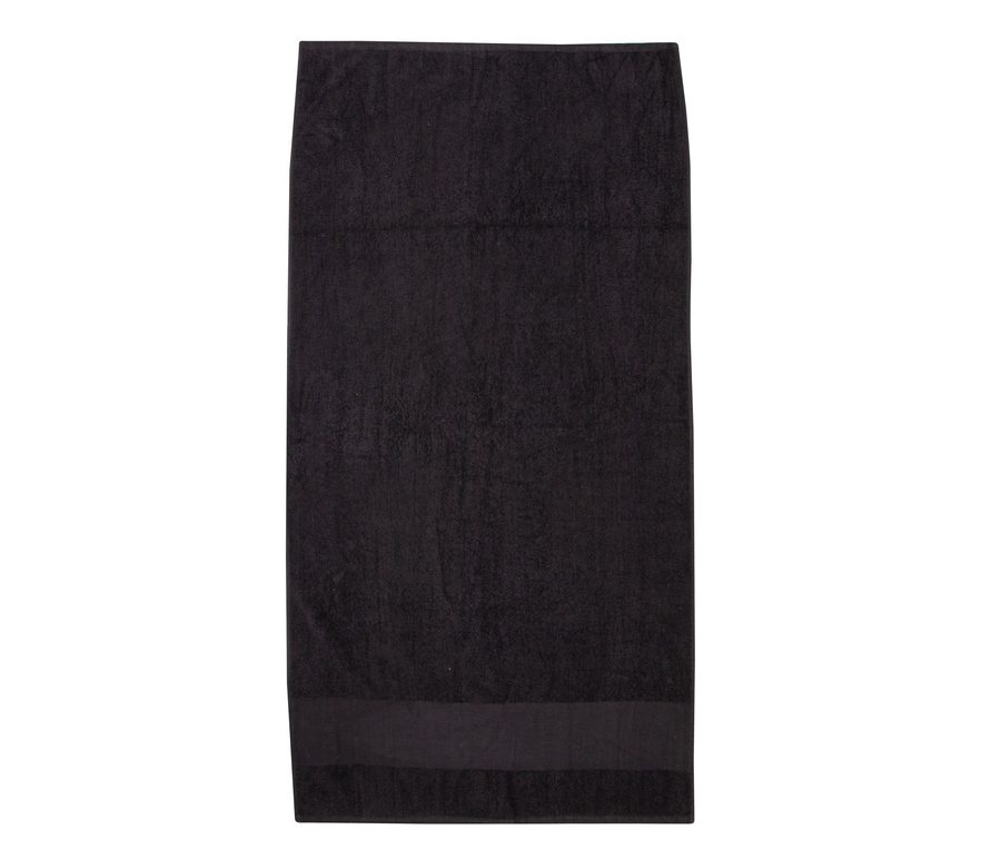 PRINTABLE BORDER HAND TOWEL — Farbe BLACK