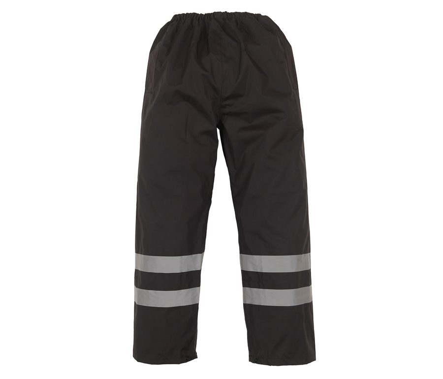 HI-VIS TWO-TONE WATERPROOF OVERTROUSERS — Farbe BLACK