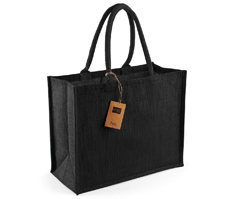 JUTE CLASSIC SHOPPER — Farbe BLACK/BLACK