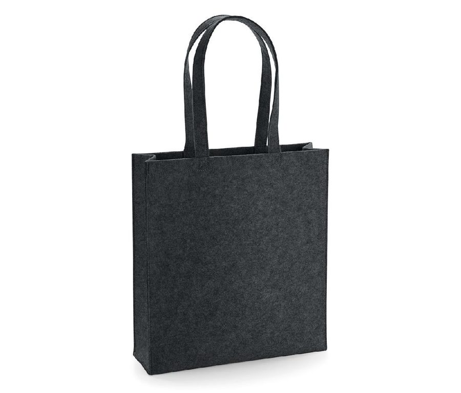 FELT TOTE BAG — Farbe CHARCOAL MELANGE