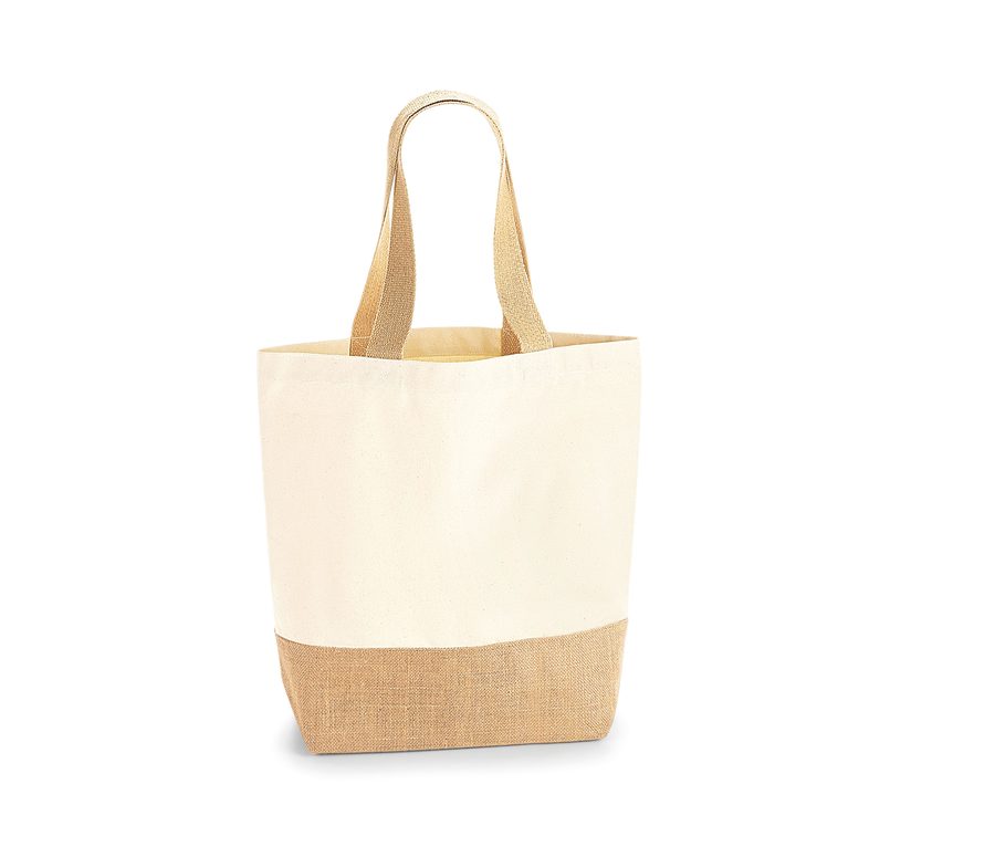 JUTE BASE CANVAS SHOPPER — Farbe NATURAL