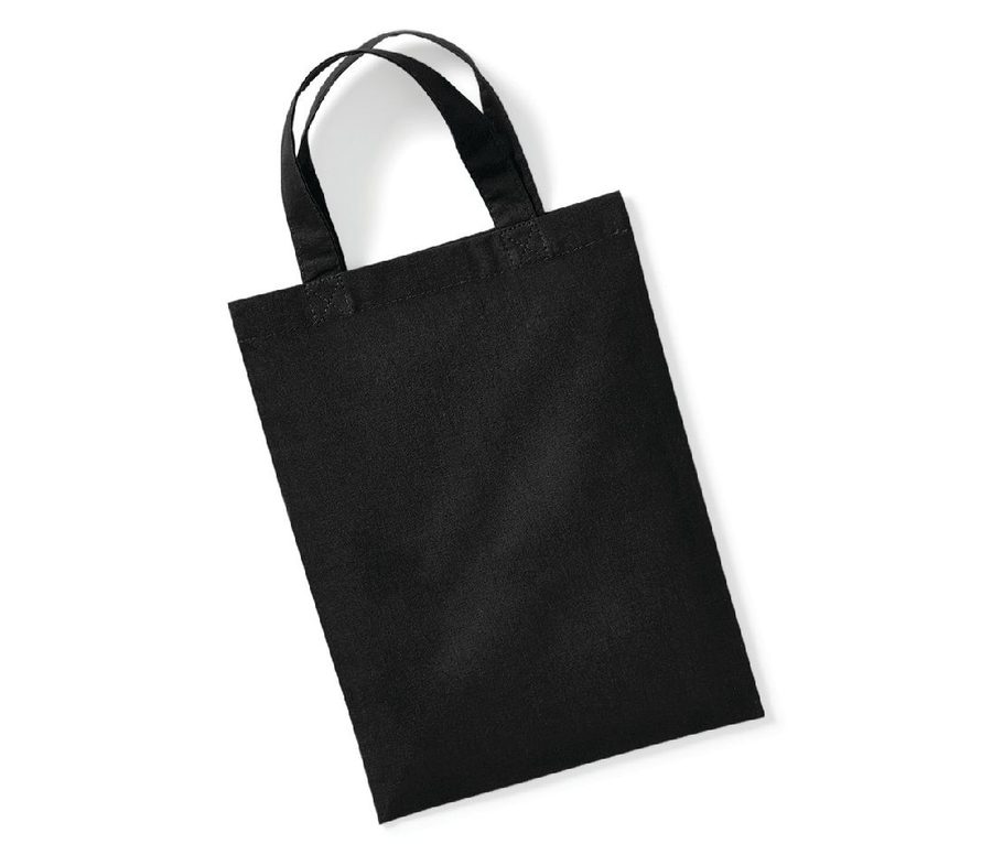 COTTON PARTY BAG FOR LIFE — Farbe BLACK