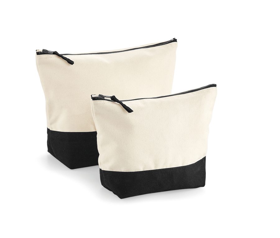 DIPPED BASE CANVAS ACCESSORY — Farbe NATURAL/BLACK