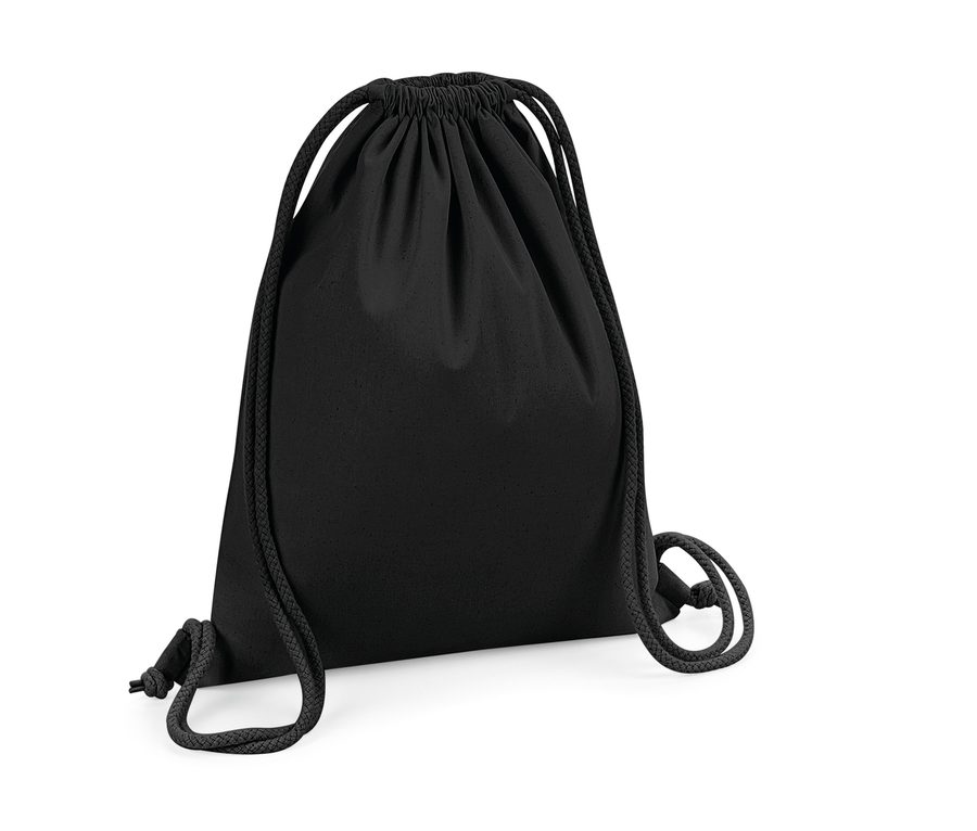ORGANIC PREMIUM COTTON GYMSAC — Farbe BLACK