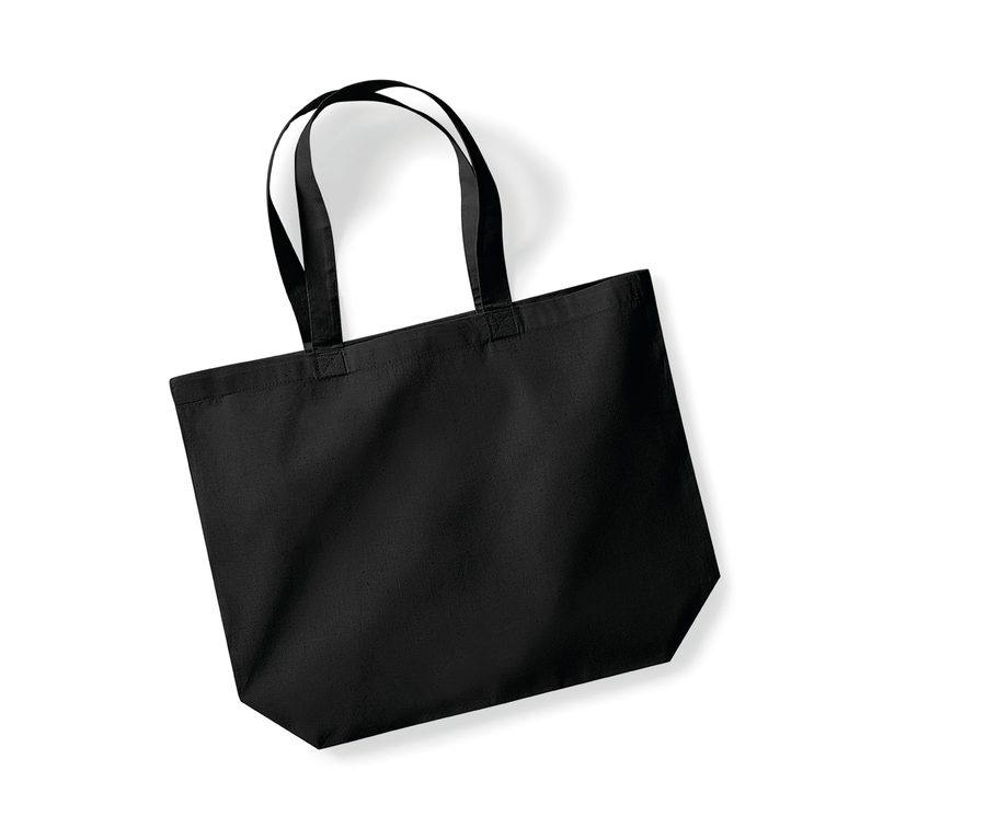 ORGANIC PREMIUM COTTON MAXI TOTE — Farbe BLACK