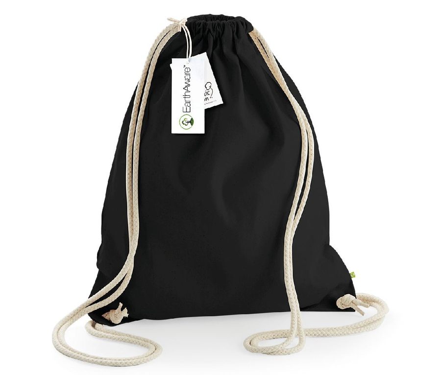 EARTHAWARE® ORGANIC GYMSAC — Farbe BLACK