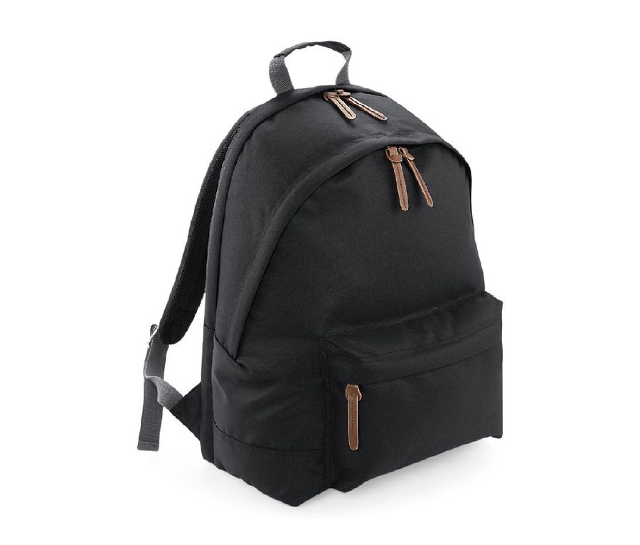 FAUX LEATHER FASHION BACKPACK — Farbe BLACK