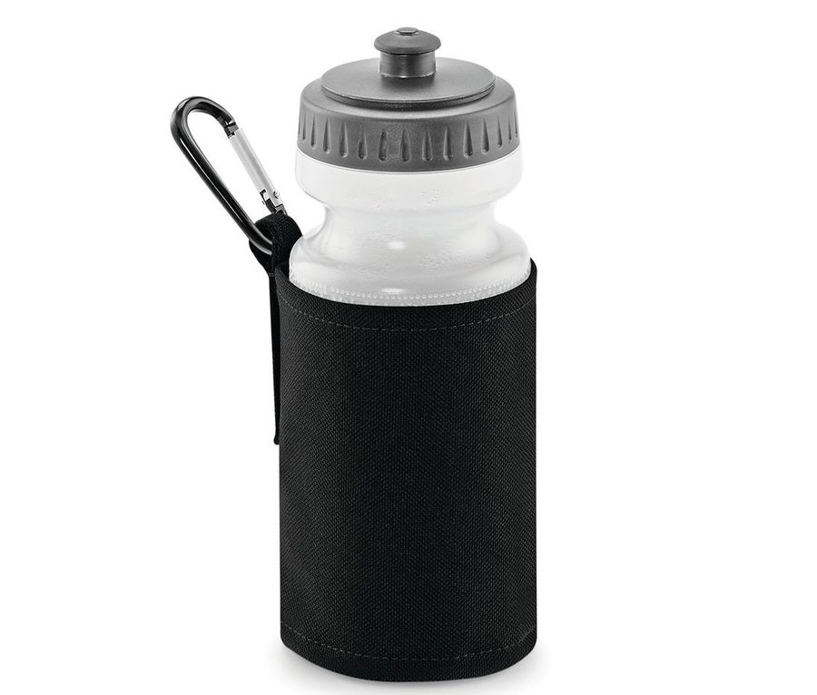 WATER BOTTLE AND HOLDER — Farbe BLACK