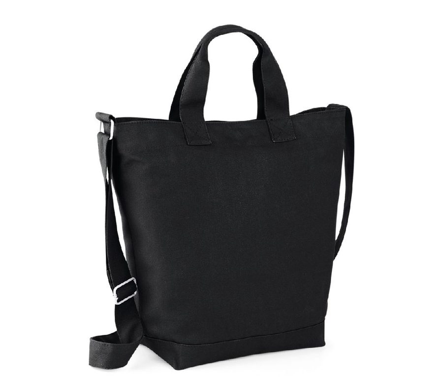 CANVAS DAY BAG — Farbe BLACK
