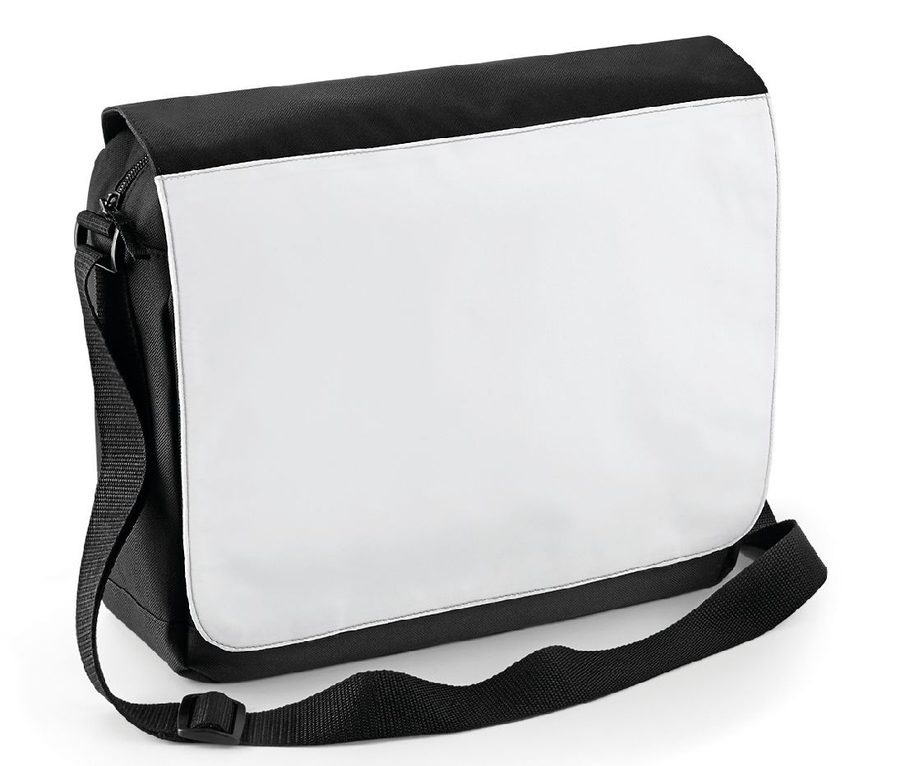 SUBLIMATION MESSENGER BAG — Farbe BLACK