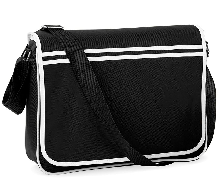 RETRO MESSENGER — Farbe BLACK/WHITE