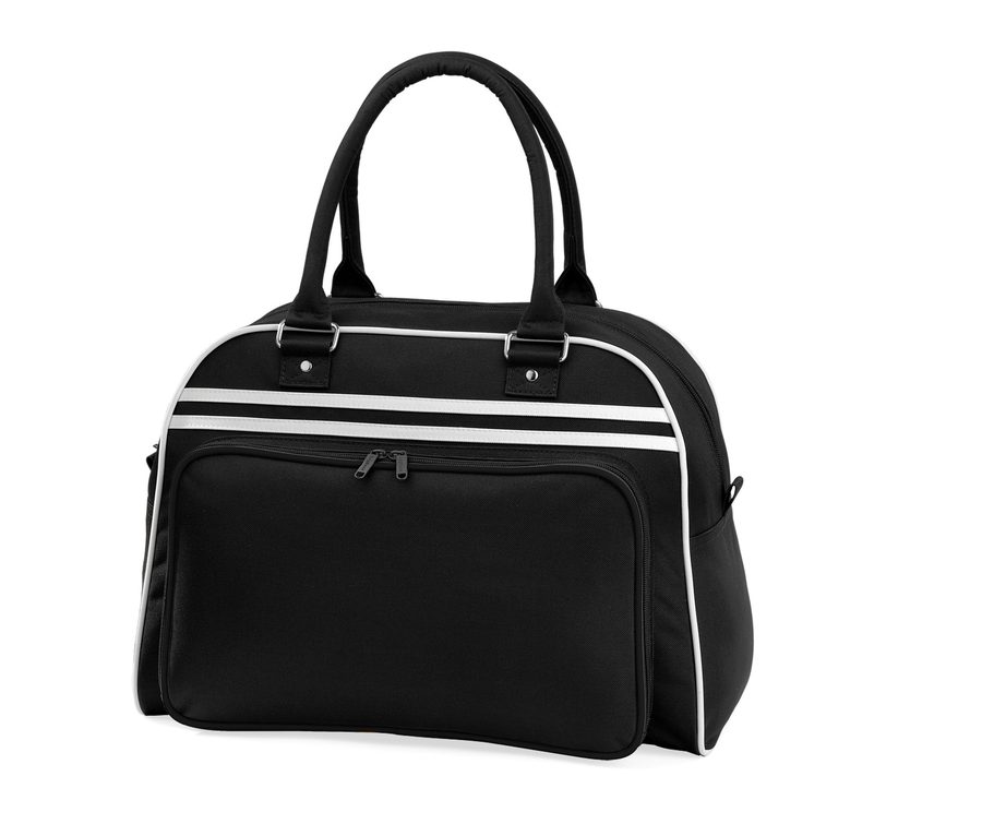 RETRO BOWLING BAG — Farbe BLACK/WHITE