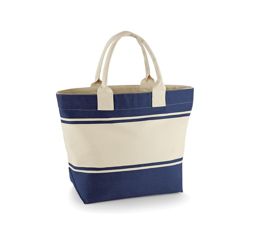 CANVAS DECK BAG — Farbe NAVY/OFF WHITE