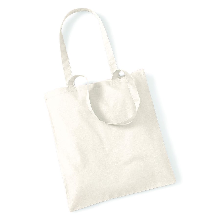 COTTON LARGE HANDLE BASIC SHOPPER — Farbe NATURAL