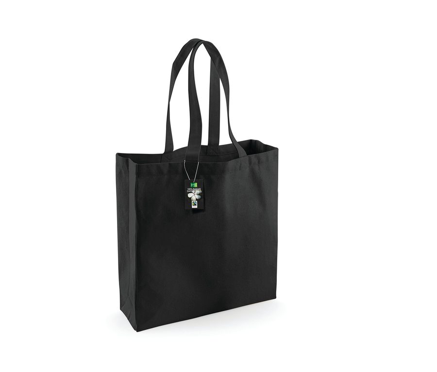 FAIRTRADE COTTON CLASSIC SHOPPER — Farbe BLACK