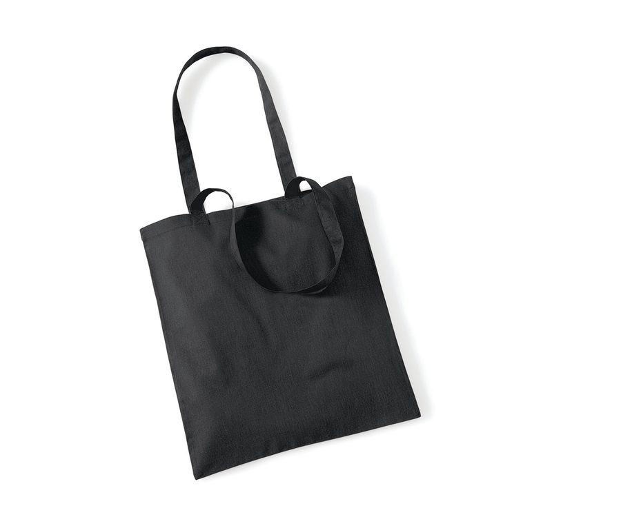 LARGE HANDLE BASIC SHOPPER — Farbe BLACK