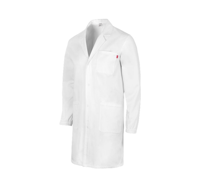 UNISEX COTTON COAT — Farbe WHITE