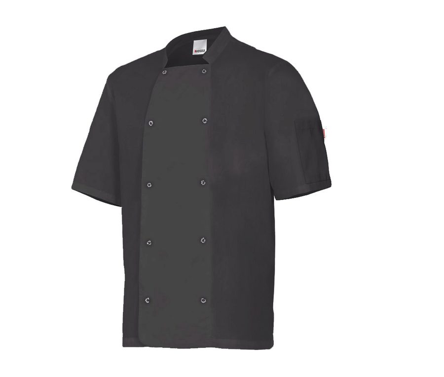 SHORT SLEEVE KITCHEN JACKET — Farbe BLACK