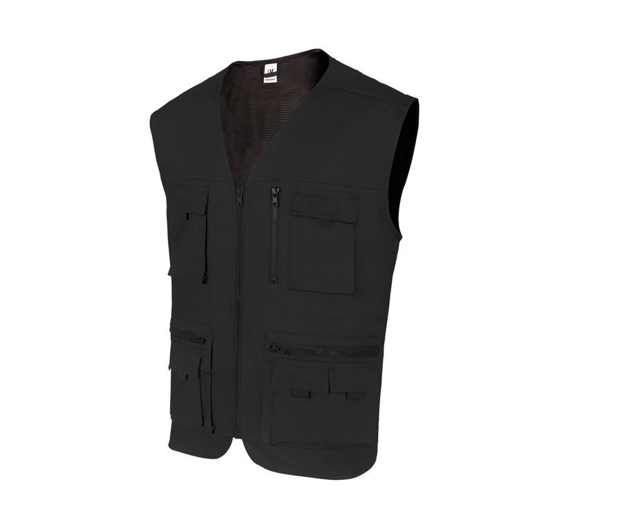 MULTI-POCKET VEST — Farbe BLACK