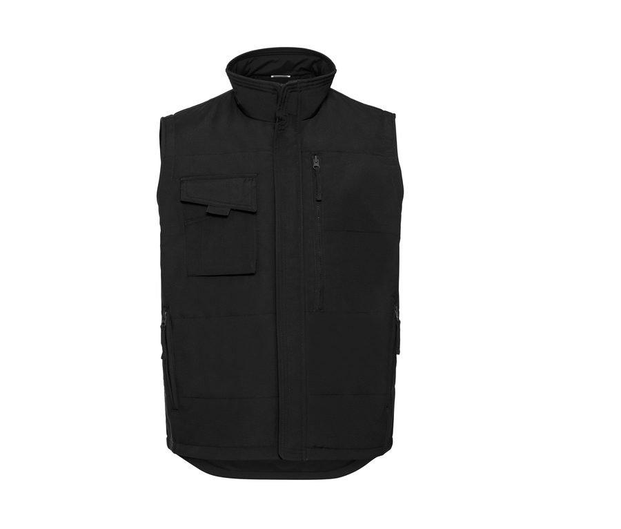 HEAVY DUTY WORKWEAR GILET — Farbe BLACK