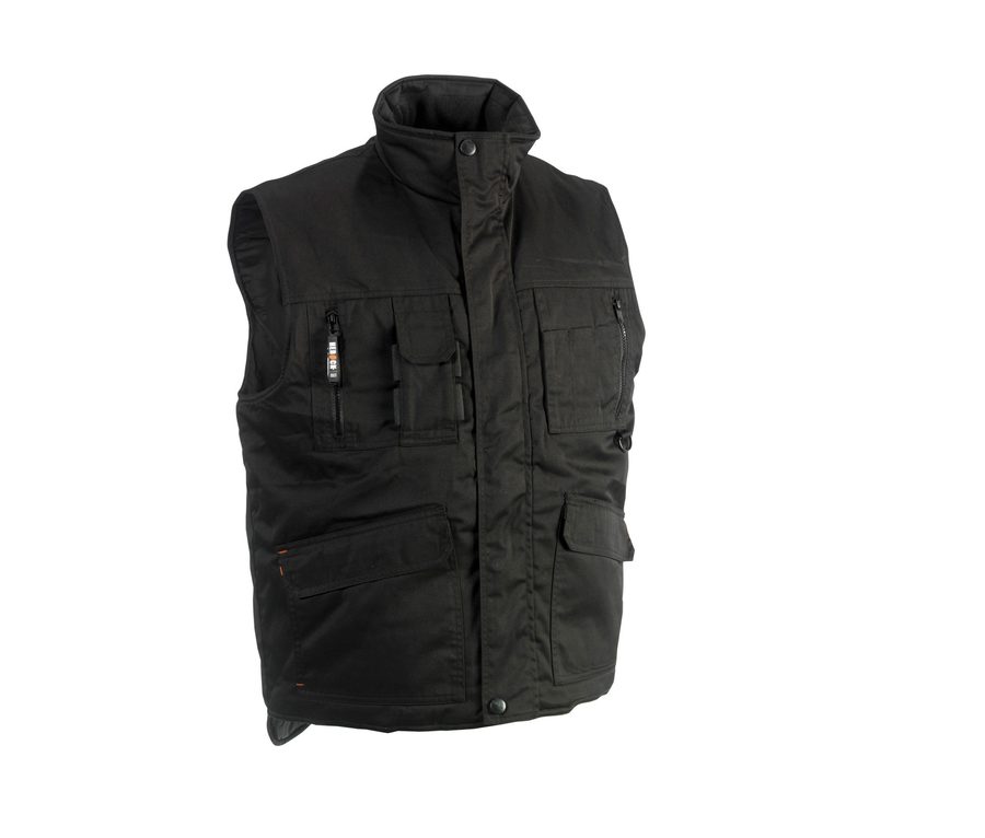 DONAR GILET — Farbe BLACK