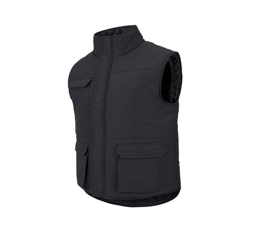 MULTI-POCKET PADDED VEST — Farbe BLACK