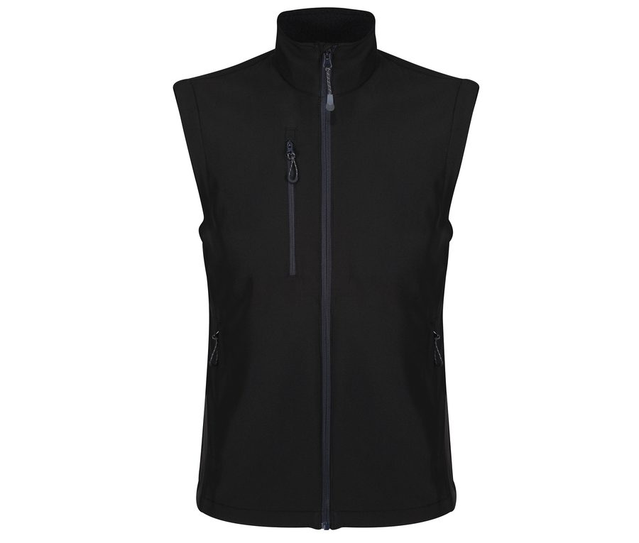 HONESTLY MADE SOFTSHELL BODYWARMER — Farbe BLACK