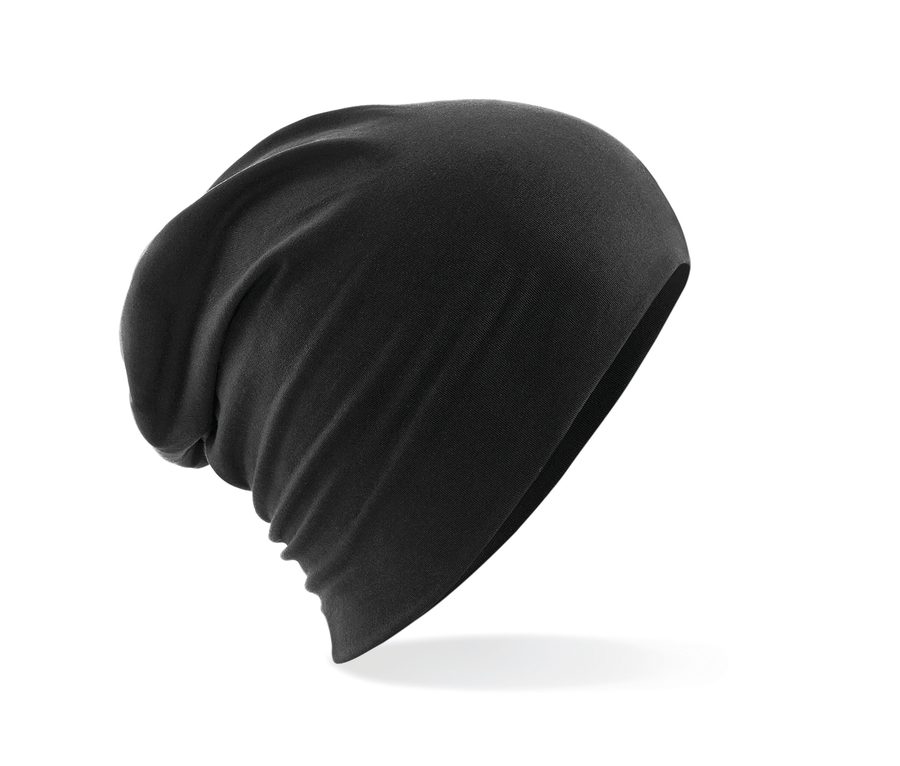 HEMSEDAL COTTON SLOUCH BEANIE — Farbe BLACK
