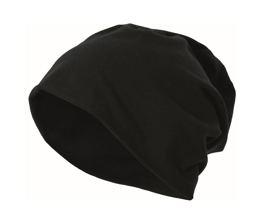 JERSEY BEANIE — Farbe BLACK