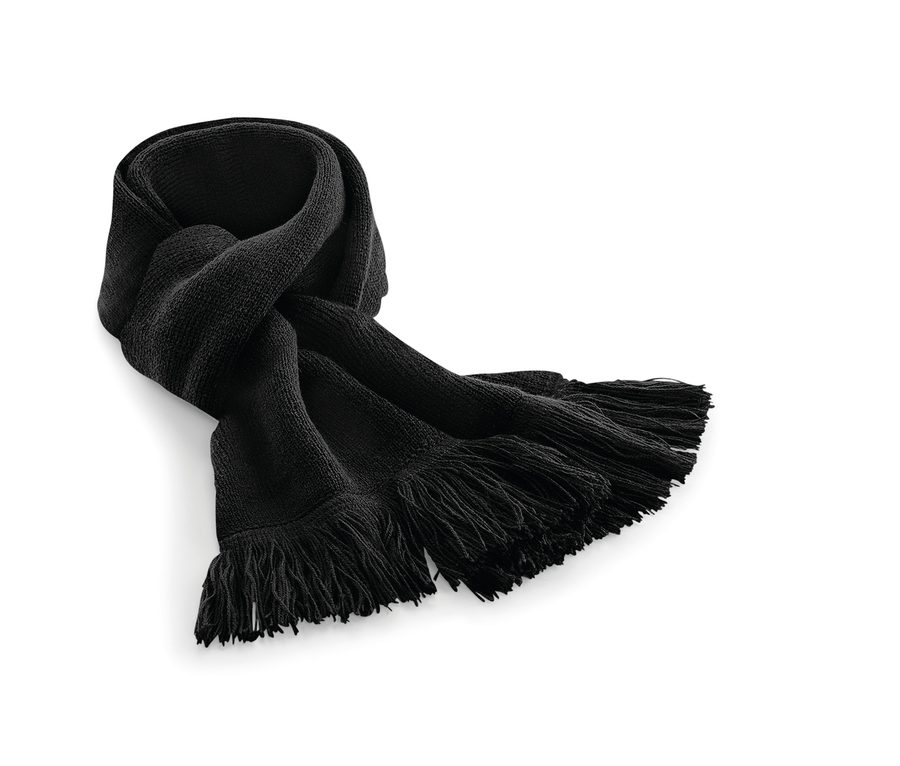 CLASSIC KNITTED SCARF — Farbe BLACK