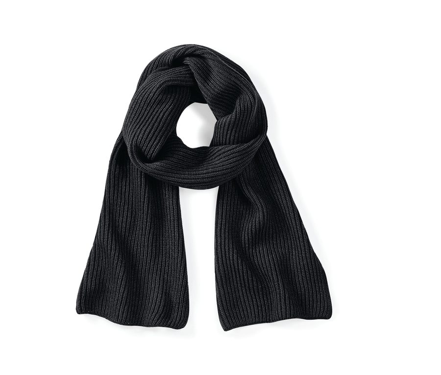 METRO KNITTED SCARF — Farbe BLACK