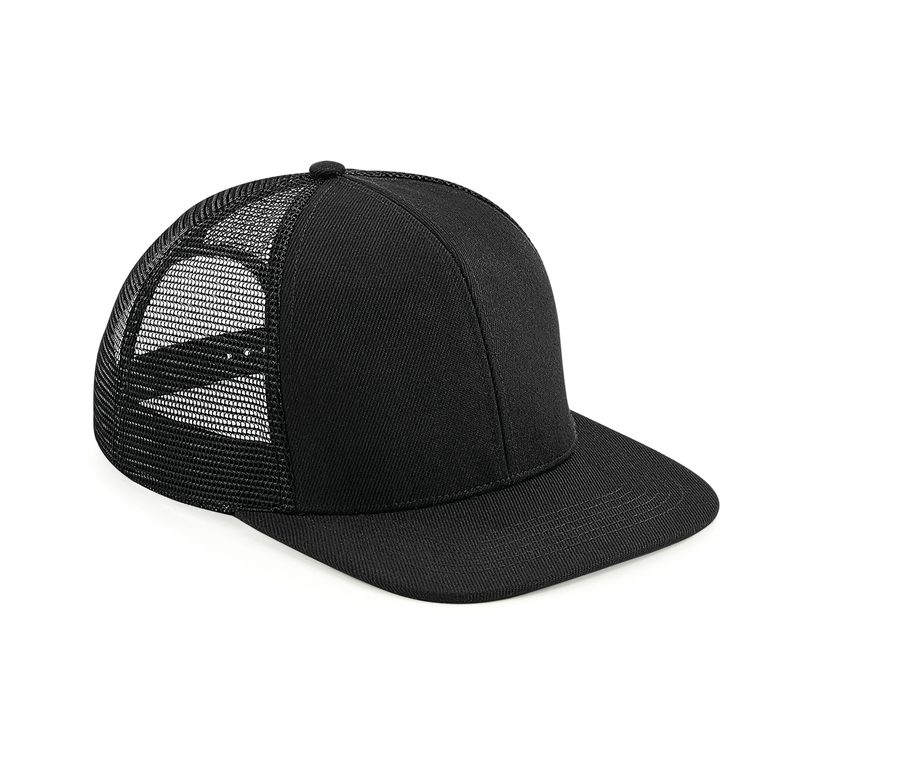 ORIGINAL FLAT PEAK 6 PANEL TRUCKER — Farbe BLACK/BLACK