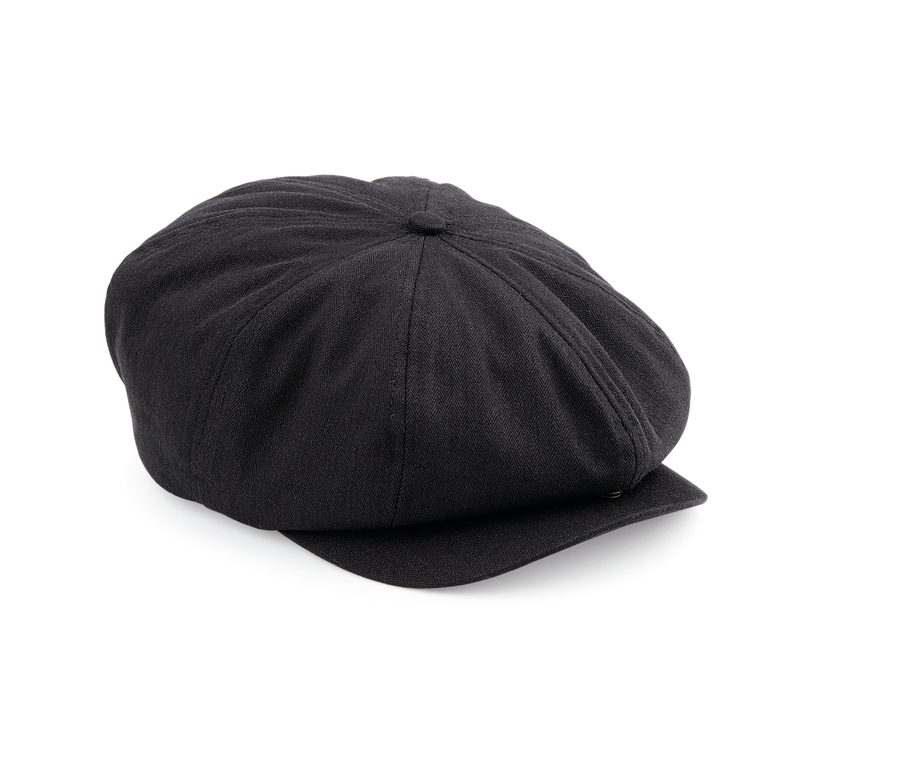 NEWSBOY CAP — Farbe BLACK
