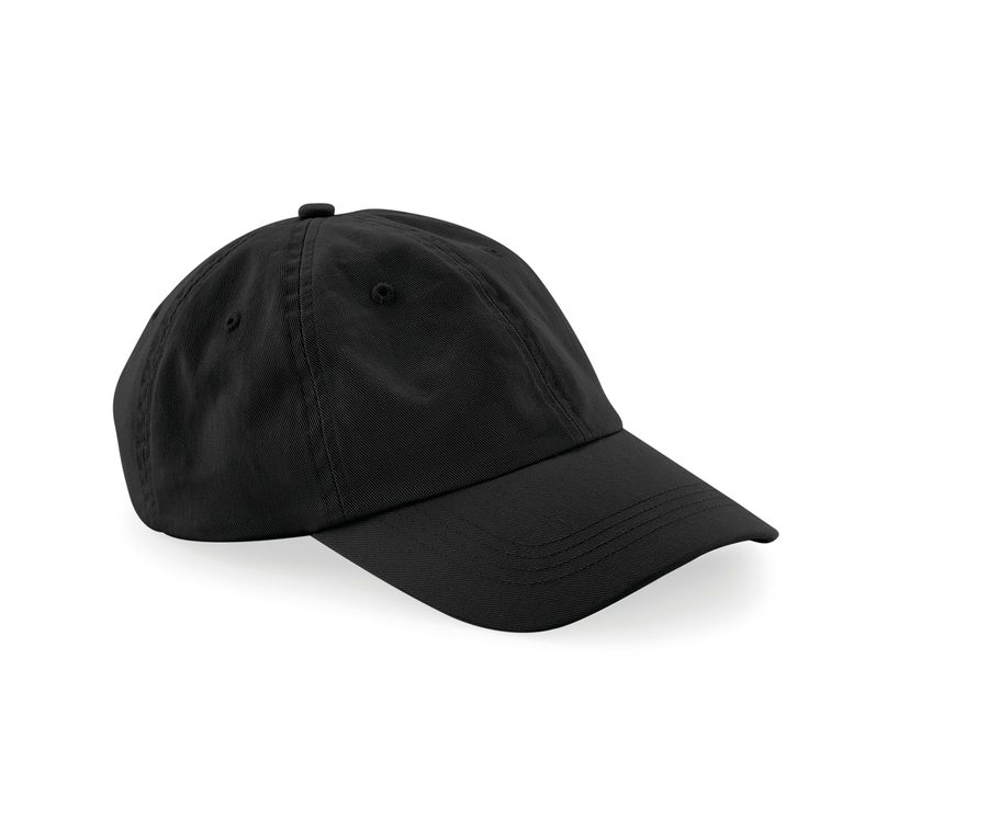 LOW PROFILE 6 PANEL DAD CAP — Farbe BLACK