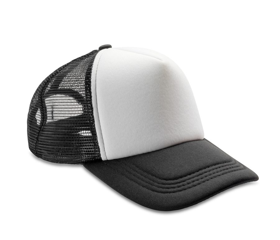 DETROIT 1/2 MESH TRUCKERS CAP — Farbe BLACK/WHITE