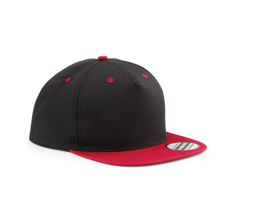 5 PANEL CONTRAST SNAPBACK — Farbe BLACK/CLASSIC RED