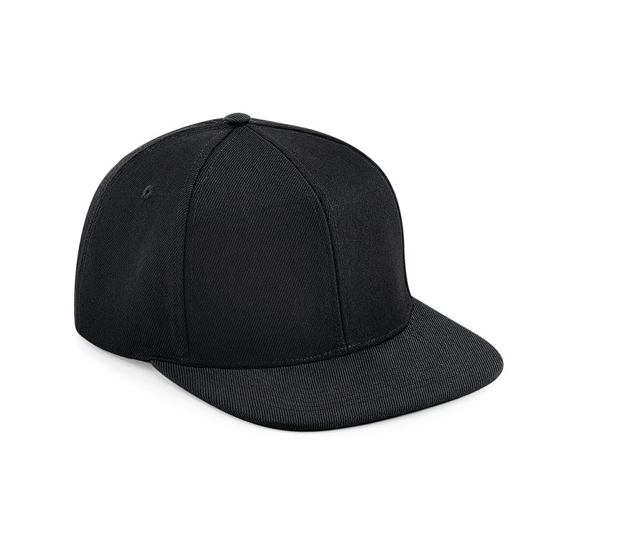 ORIGINAL FLAT PEAK 6 PANEL SNAPBACK — Farbe BLACK/BLACK