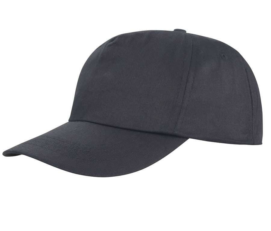 HOUSTON 5-PANEL PRINTERS CAP — Farbe BLACK