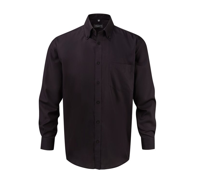MEN'S LONG SLEEVE CLASSIC ULTIMATE NON-IRON SHIRT — Farbe BLACK