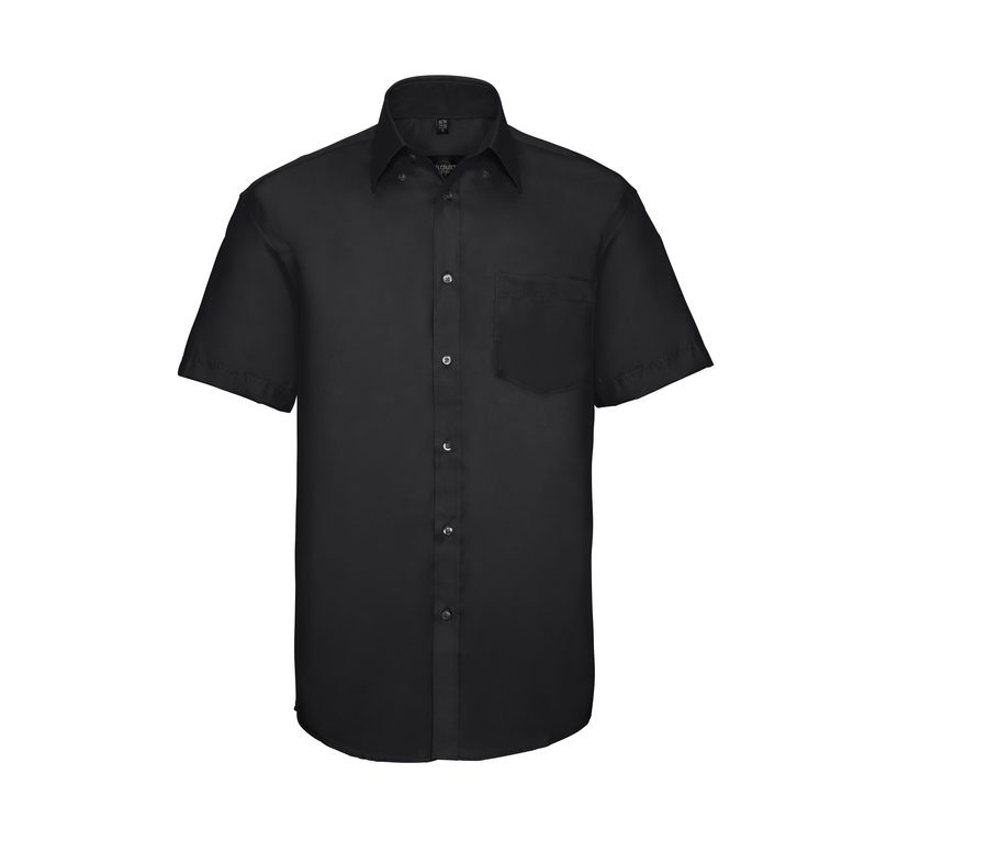 MEN'S SHORT SLEEVE CLASSIC ULTIMATE NON-IRON SHIRT — Farbe BLACK