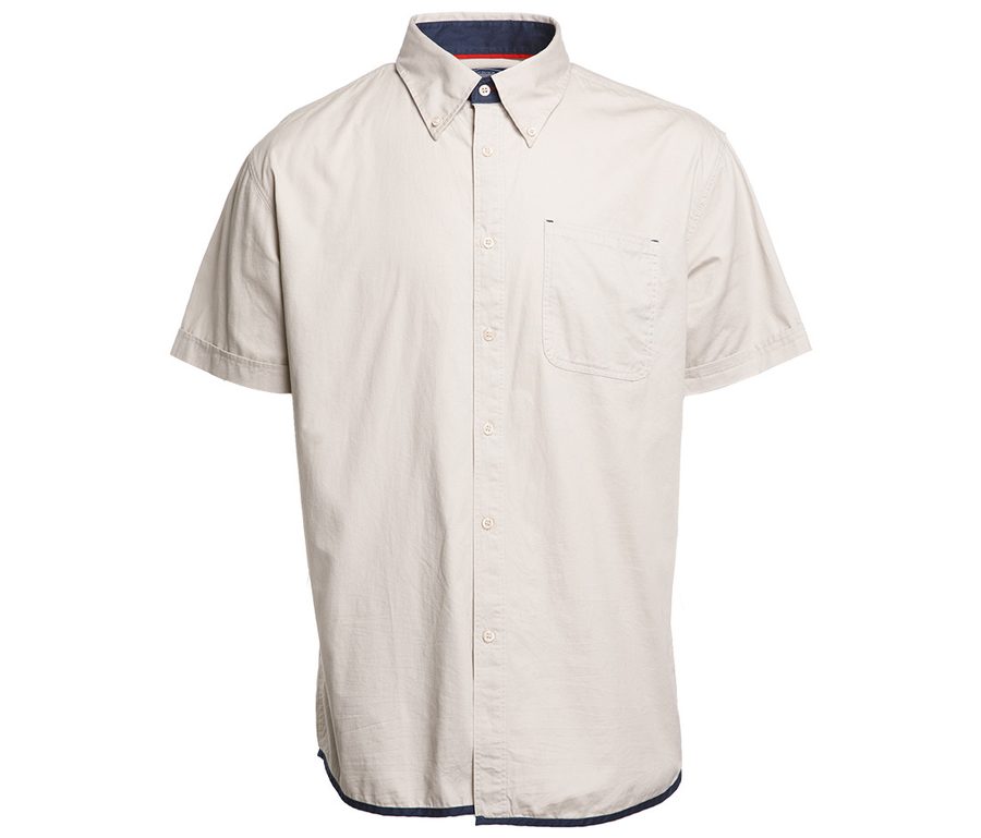 BRANDY SHORT SLEEVE SHIRT — Farbe BEIGE/NAVY