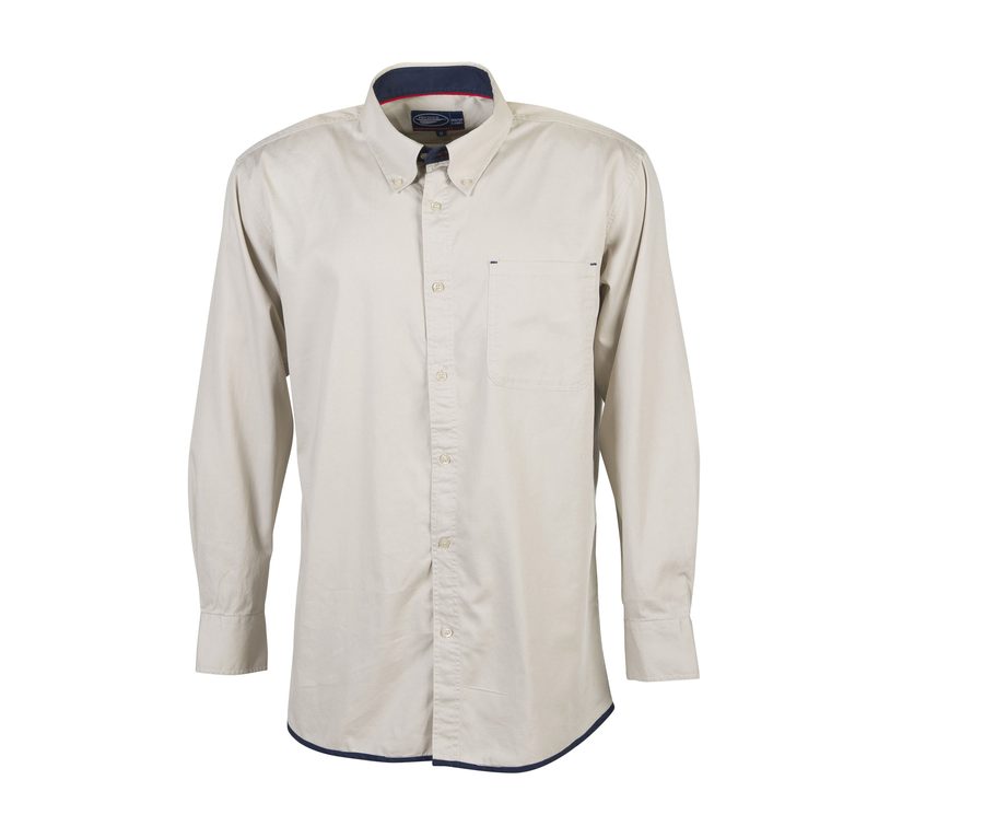 SHIRT BRANDY — Farbe BEIGE/NAVY
