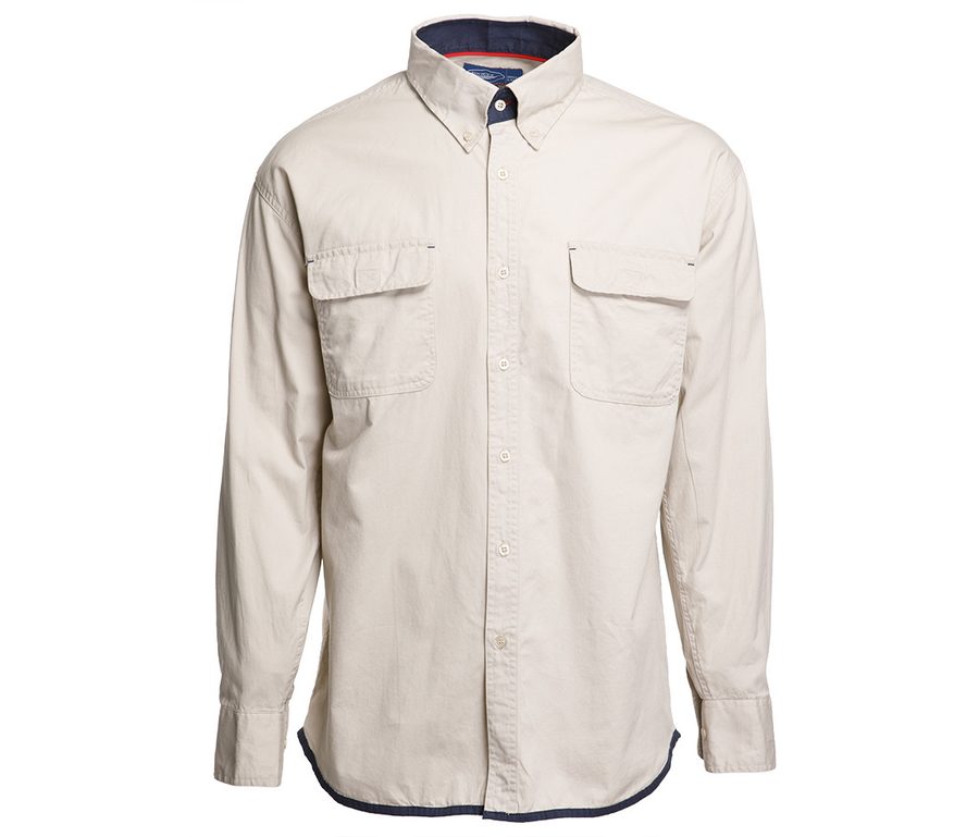 JONES SHIRT — Farbe BEIGE/NAVY