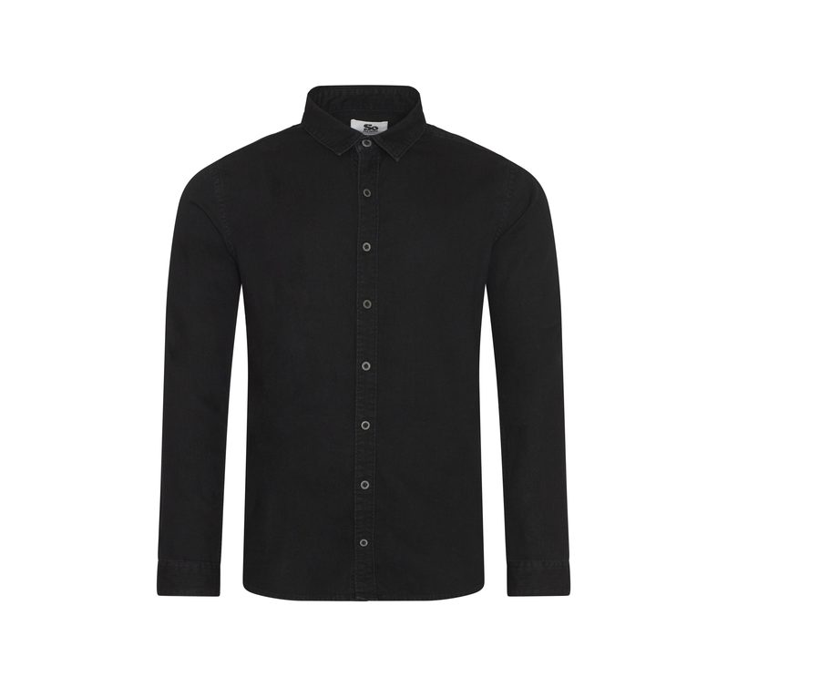 JACK DENIM SHIRT — Farbe BLACK