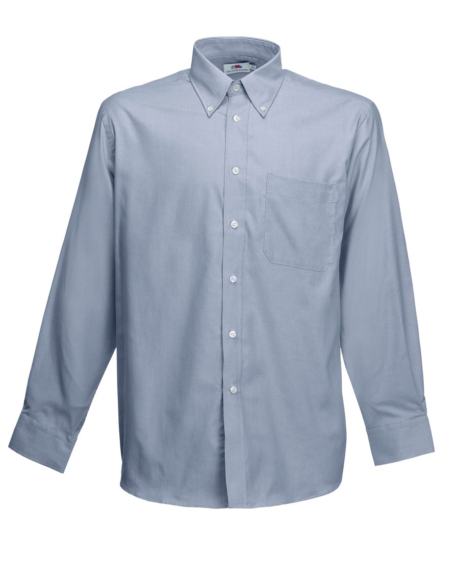 LONG SLEEVE OXFORD SHIRT — Farbe OXFORD GREY