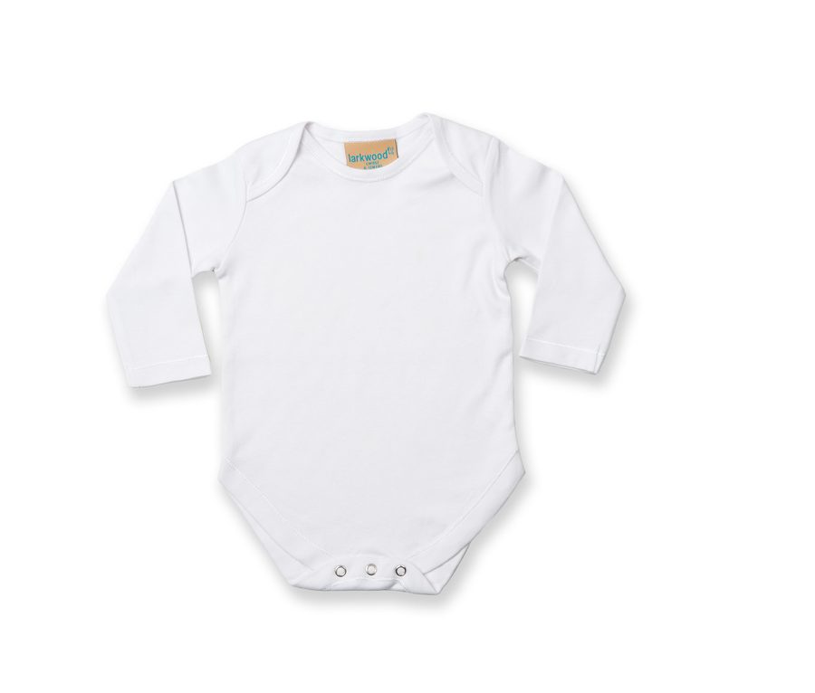 LONG SLEEVED BABY BODYSUIT — Farbe WHITE