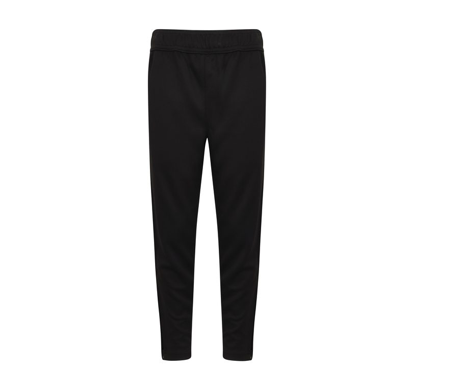 KID'S SLIM LEG KNITTED TRACKSUIT PANTS — Farbe BLACK