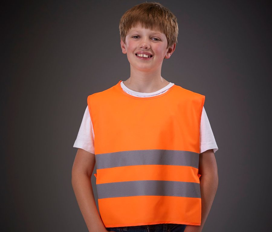 KIDS HI-VIS TWO BAND TABARD — Farbe HI VIS ORANGE